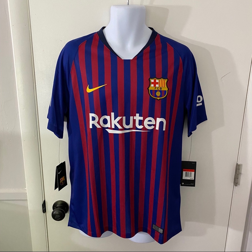 New Nike Dri-Fit FC Barcelona Home Soccer Jersey L - Picture 1 of 10
